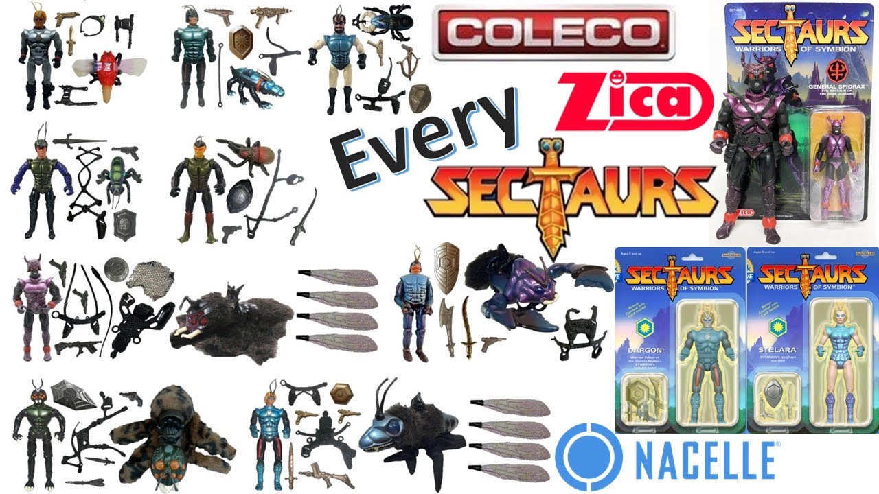 *see newer video* Every Sectaurs by Coleco 1985-1987, by Zica 4