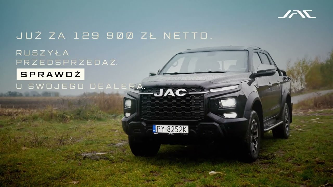 Nowy JAC T9 – pick-up bez kompromisów 129 900 netto PLN | Nord Auto Białystok