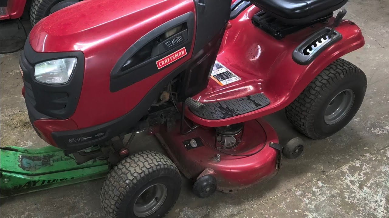 Craftsman YT3000 Hard To Steer Steering Off Easy Fix