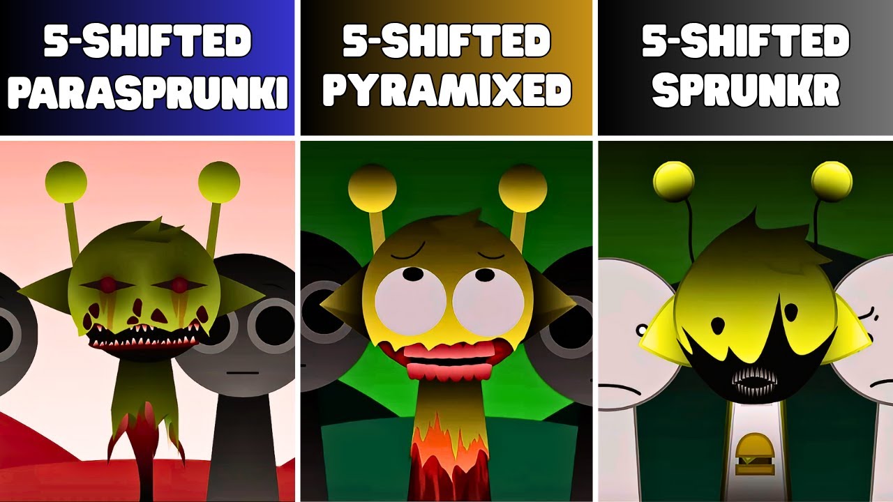 Incredibox Sprunki 5-Shifted – Parasprunki VS Pyramixed VS Sprunkr: Who Did It Better?
