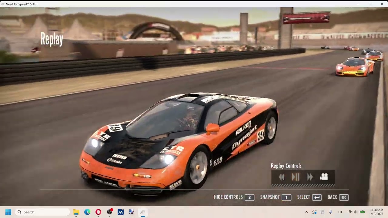 Need For Speed Shift 1 Best Replays 310 Laguna Seca McLaren F1 #8 Hannibal Hendrich