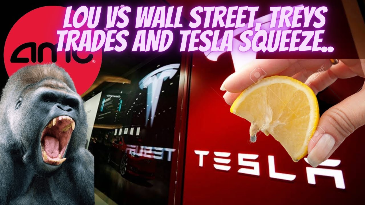 THE AMC SQUEEZE, AND THE TESLA SQUEEZE, THEY LOOK VERY SIMILAR..LOU VS WALL STREET AND TREY AGREE..