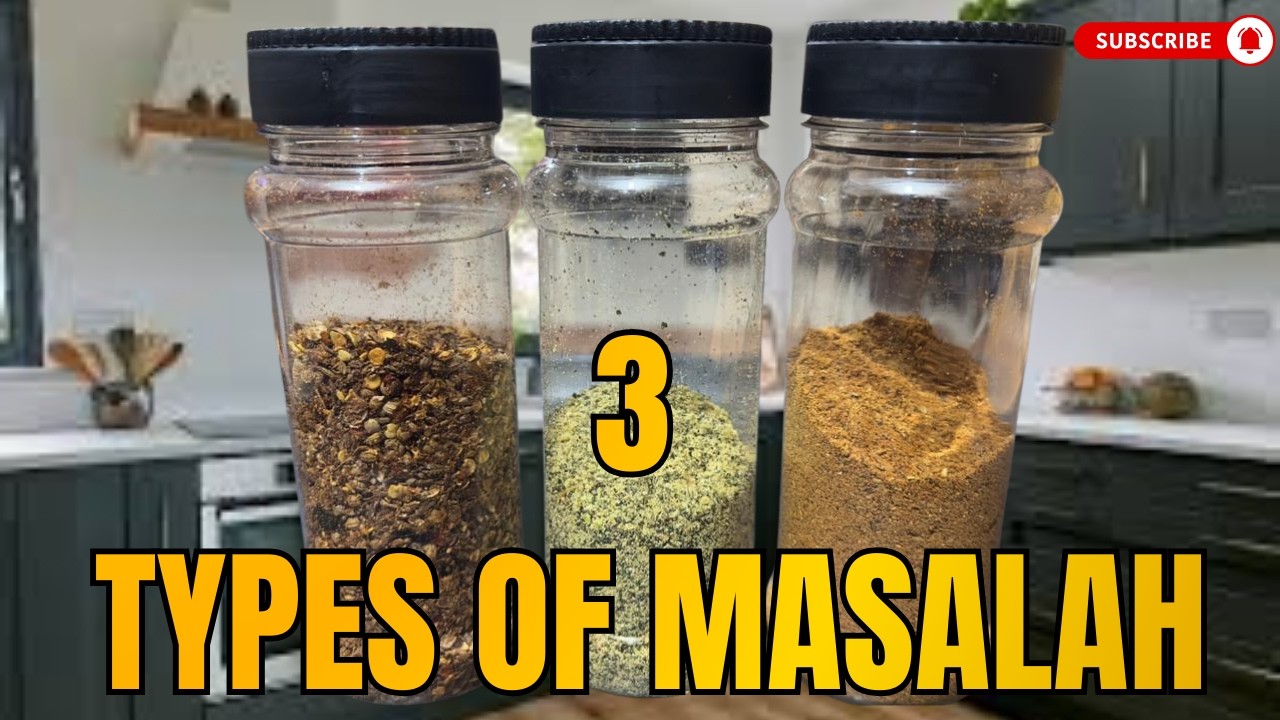3 Types of Homemade Masala | Everyday Cooking Masala Recipes 🌶️#3TypesMasala#HomemadeMasala