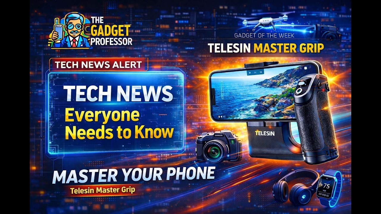 Breaking Tech News + Telesin Master Grip Review | Master Your Smartphone