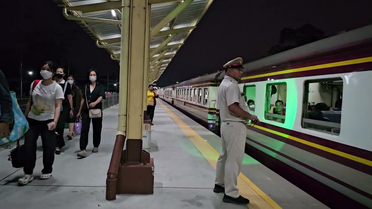 รถเร็ว 169 จอดบ้านโป่ง Rapid train 169 Krungthep Aphiwat - Yala