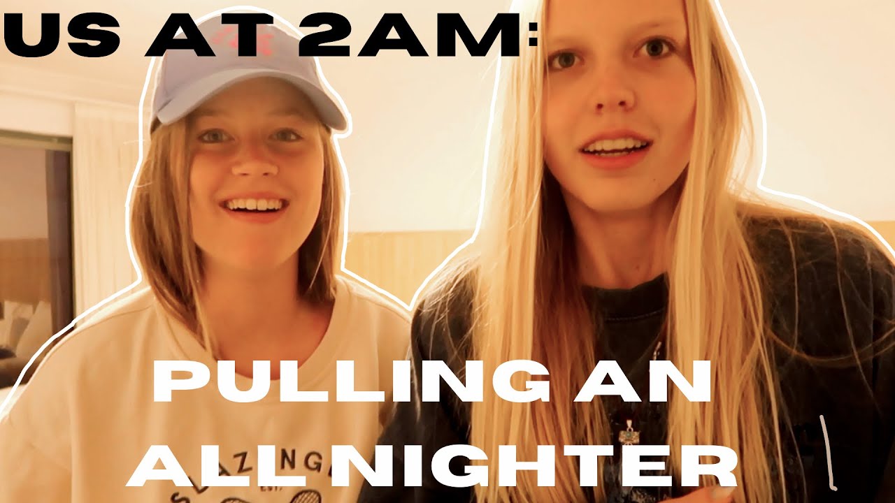 pulling an all nighter with my best friend on a tropical island