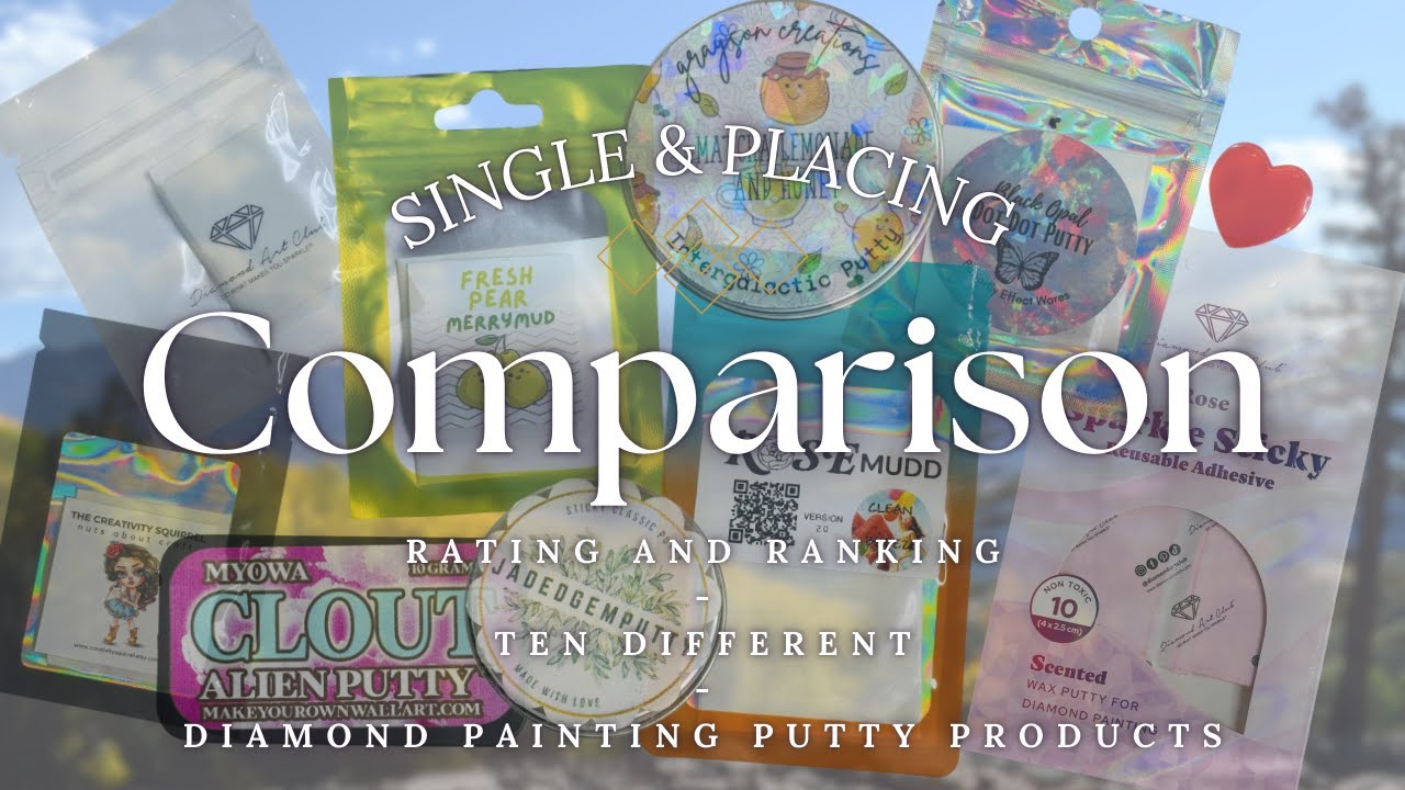 The Great Big Diamond Painting Putty Comparison #diamondpainting #crafting #diy #putty