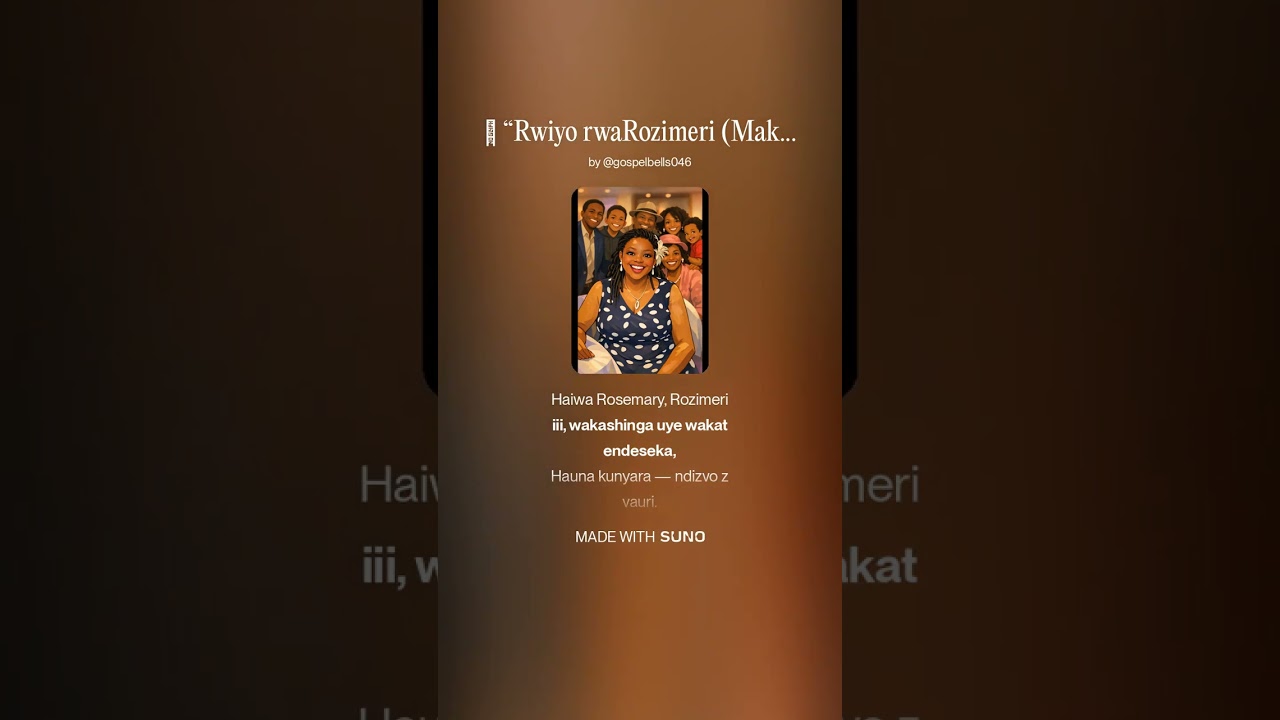 🌹 “Rwiyo rwaRozimeri (Makore 63 Akasimba)” 🌹