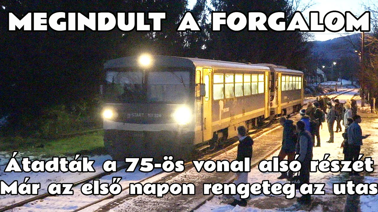2026.01.03. Megindult a forgalom a 75-ös vonal alsó szakaszán. Már az első nap rengetegen utaztak.