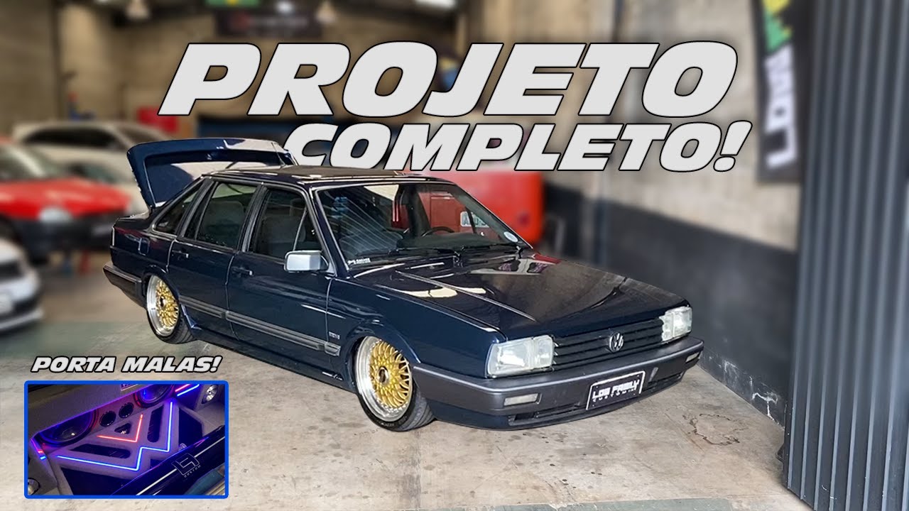 VW SANTANA EX , SUSPENSÃO A AR + PORTA MALAS CUSTOMIZADO ! EP.98