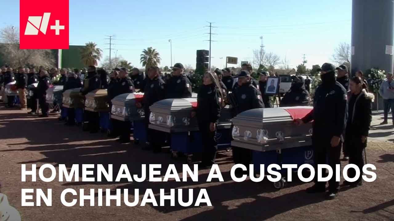 Despiden con honores a policías que murieron en Cereso de Juárez - En Punto