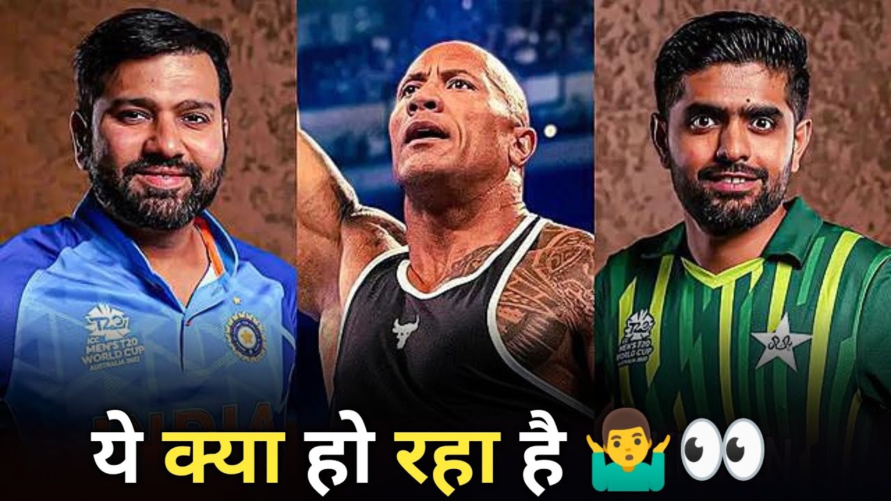 Dwayne Johnson 'The Rock' in the India Vs Pakistan Match🔥 | The Black Adams🤯 | ICC T20 World Cup🏆
