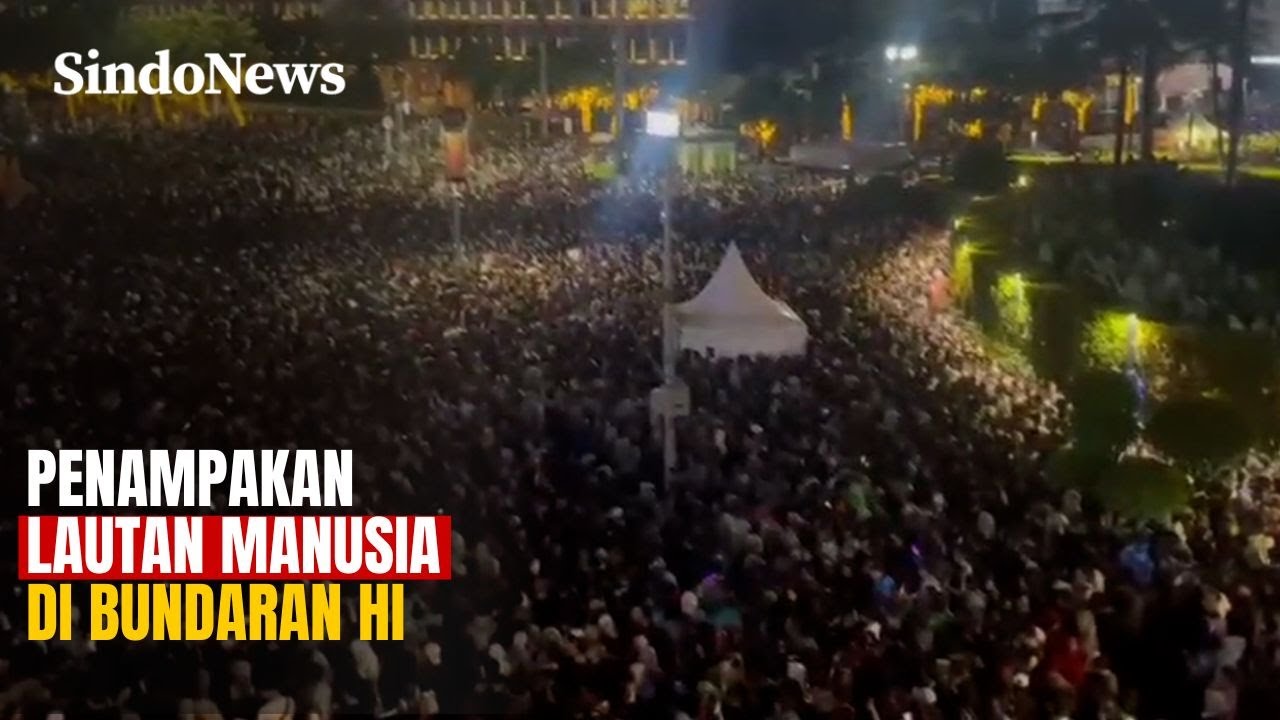 Begini Penampakan Lautan Manusia di Bundaran HI Sambut Pergantian Tahun 2026 | Sindo Trending