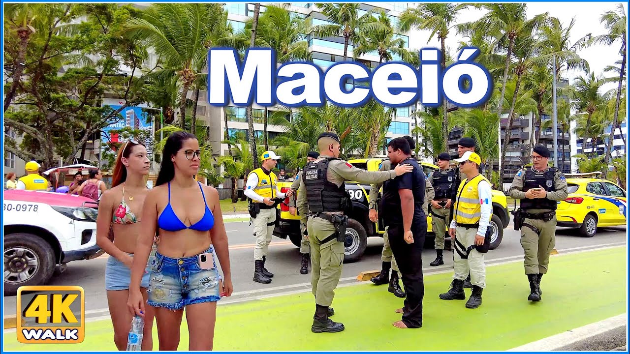 Walking Tour in Ponta Verde, Maceió, Alagoas | Brazil 4K Walk Travel Vlog