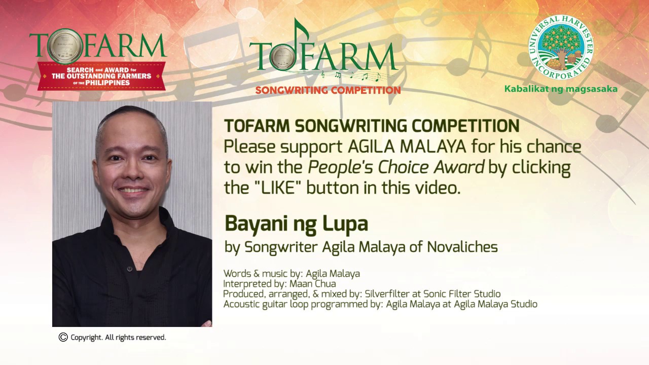 “Bayani ng Lupa” by Songwriter Agila Malaya