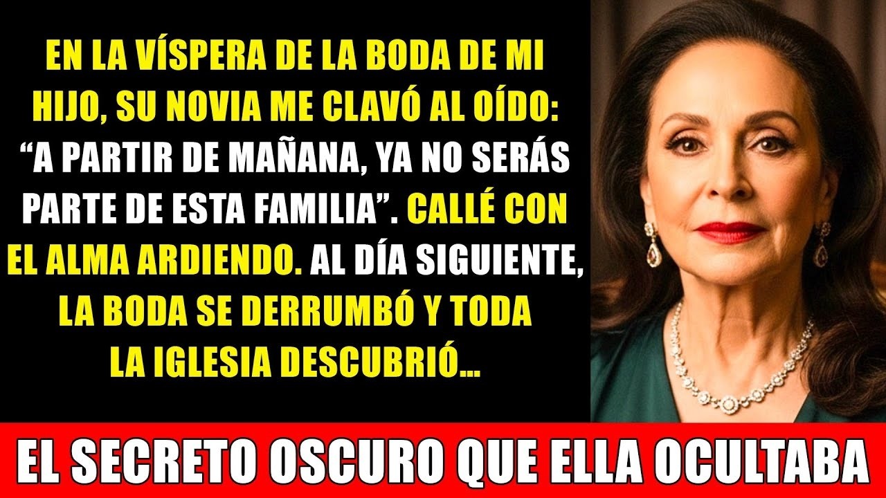 En la víspera de la bodade mi hijo, mi nuera susurró  'Mañana ya no serás parte de la familia’’