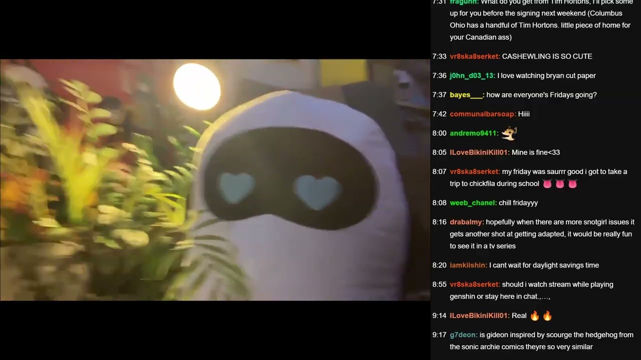 9/20/24 Bryan Lee O'Malley Twitch Stream: lowkey its friday stream  (With Chat!)