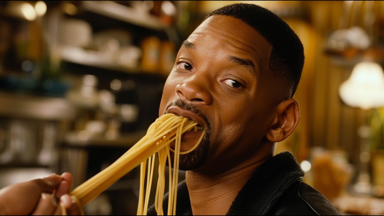 will smith eating spaghetti ai 2024