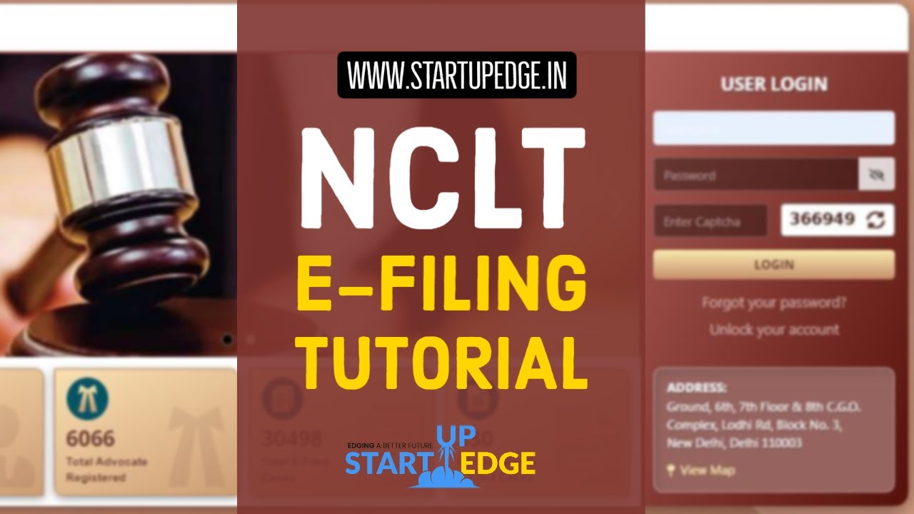 NCLT E-FILING TUTORIAL | NCLT E-FILINBG GUIDE | NCLT E-FILING STEP BY STEOP GUIDE | NCLT ONLINE FILE