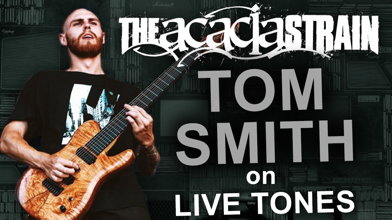 What does Tom Smith from Acacia Strain use for Live Performances?