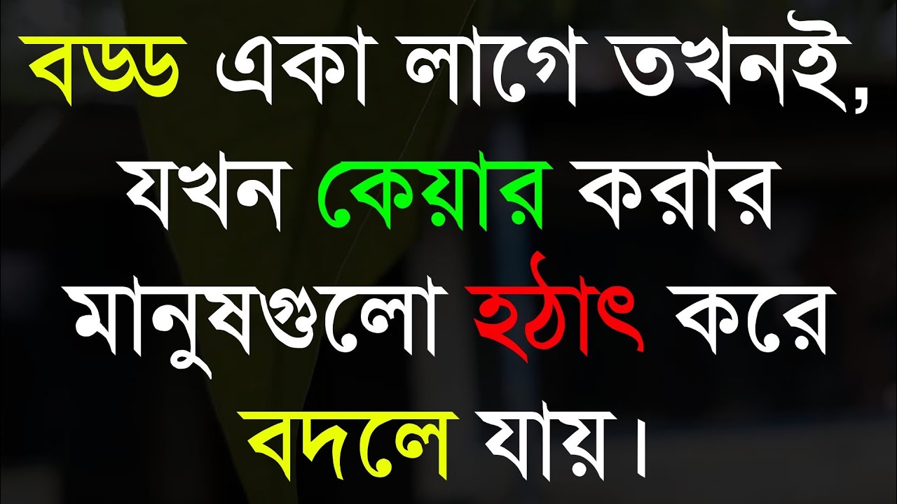 বড্ড একা লাগে তখনই-Life Changing Motivational Quotes in Bengali | Monishider Bani Kotha By MB Diary