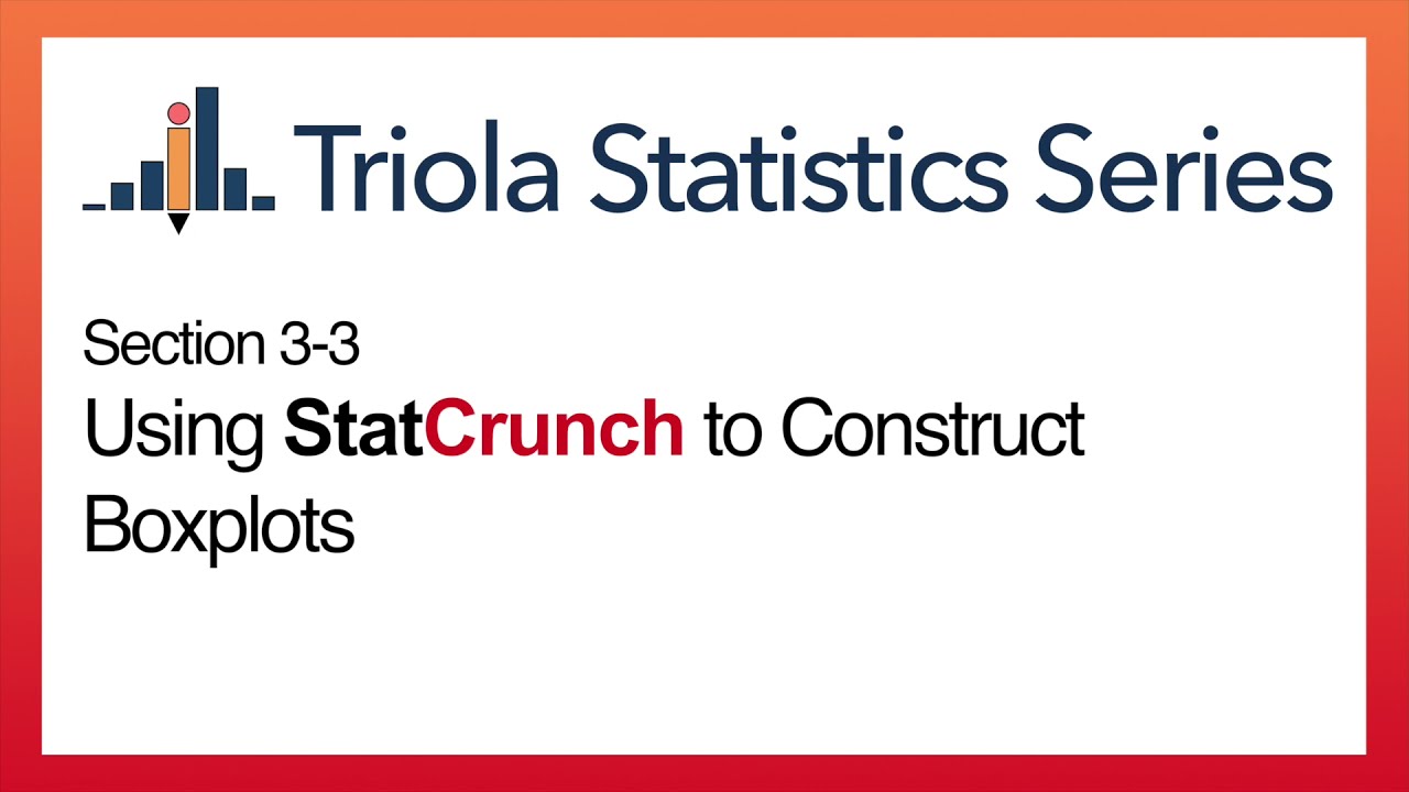Раздел 3-3 StatCrunch: Использование StatCrunch для построения диаграмм размаха.