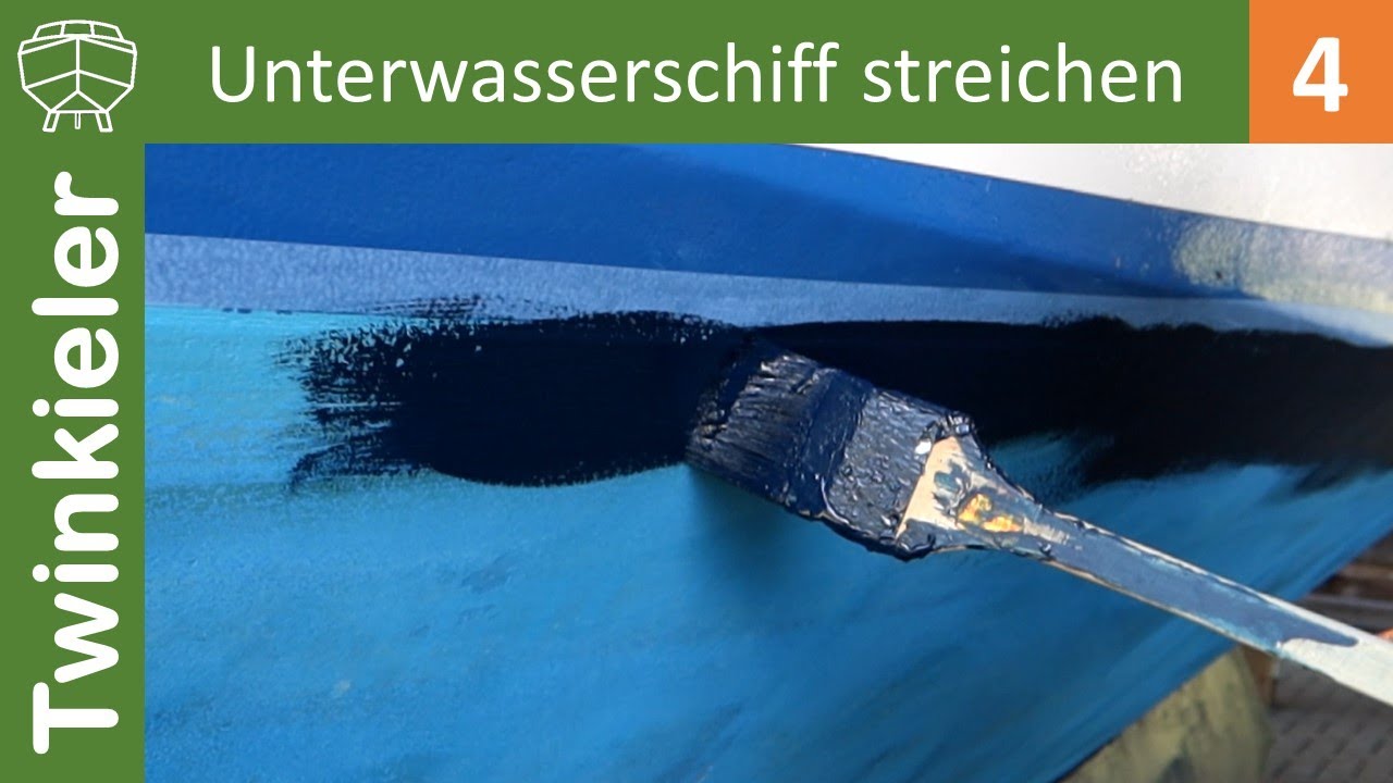 Bootsprojekte Teil 4 - Unterwasserschiff streichen