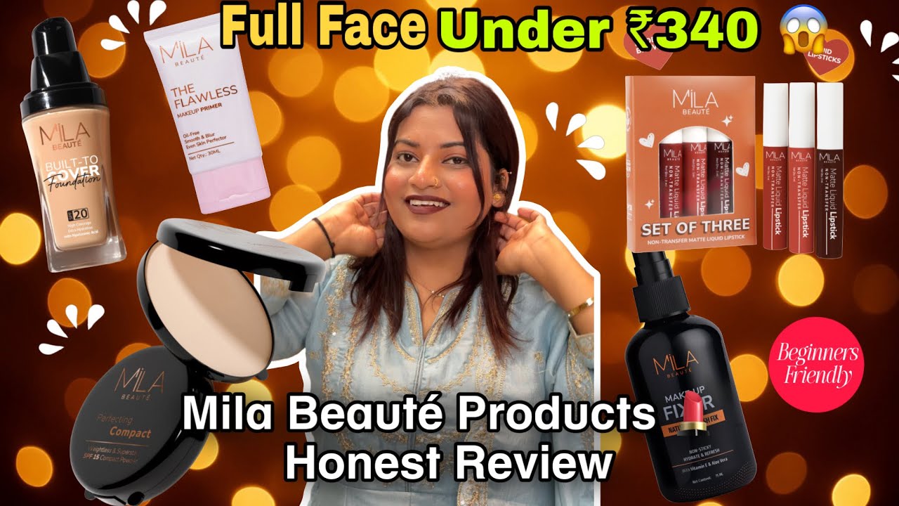Testing Full Face of Mila Beauté Makeup Under ₹340 | Honest Review for Beginners