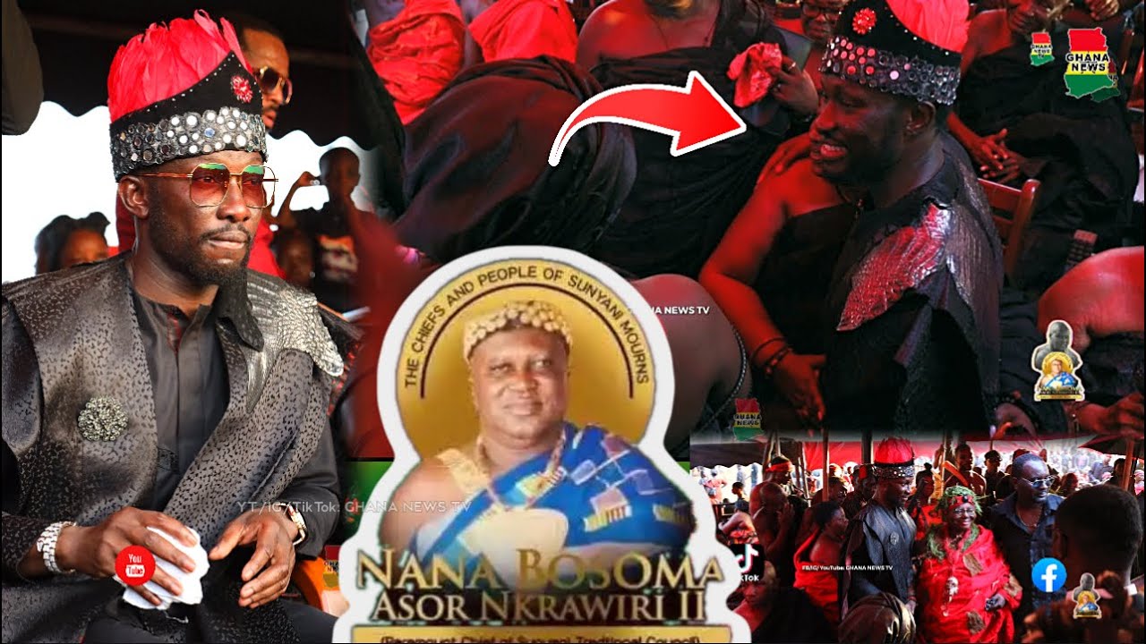 How Queen makes the Prince of Africa NKB sits on her laps for photo at Sunyani hene’s Royal funeral