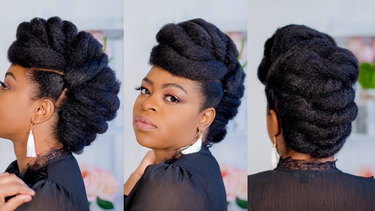 ROLL, TUCK & PIN UPDO/NATURAL HAIRSTYLES