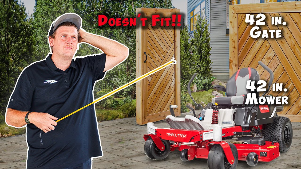 How to measure your Mowers Width? - Mower for Backyard Gate