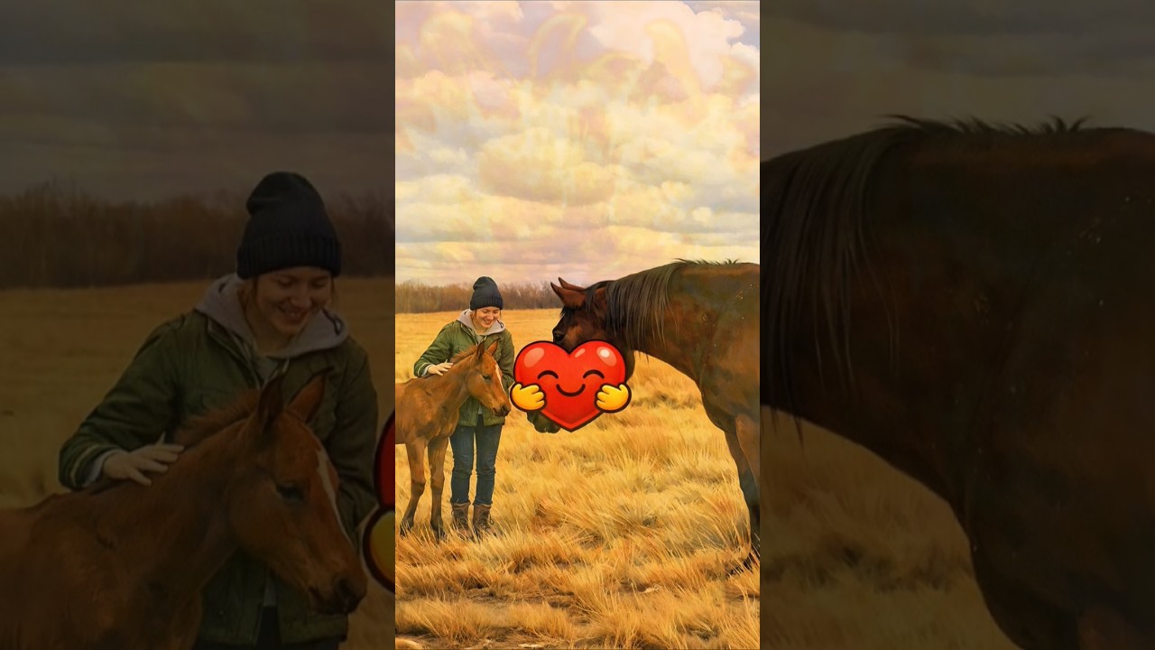 Horse Blocks the Road&hellip; The Reason Will Make You Cry! 🐎😭 #shorts