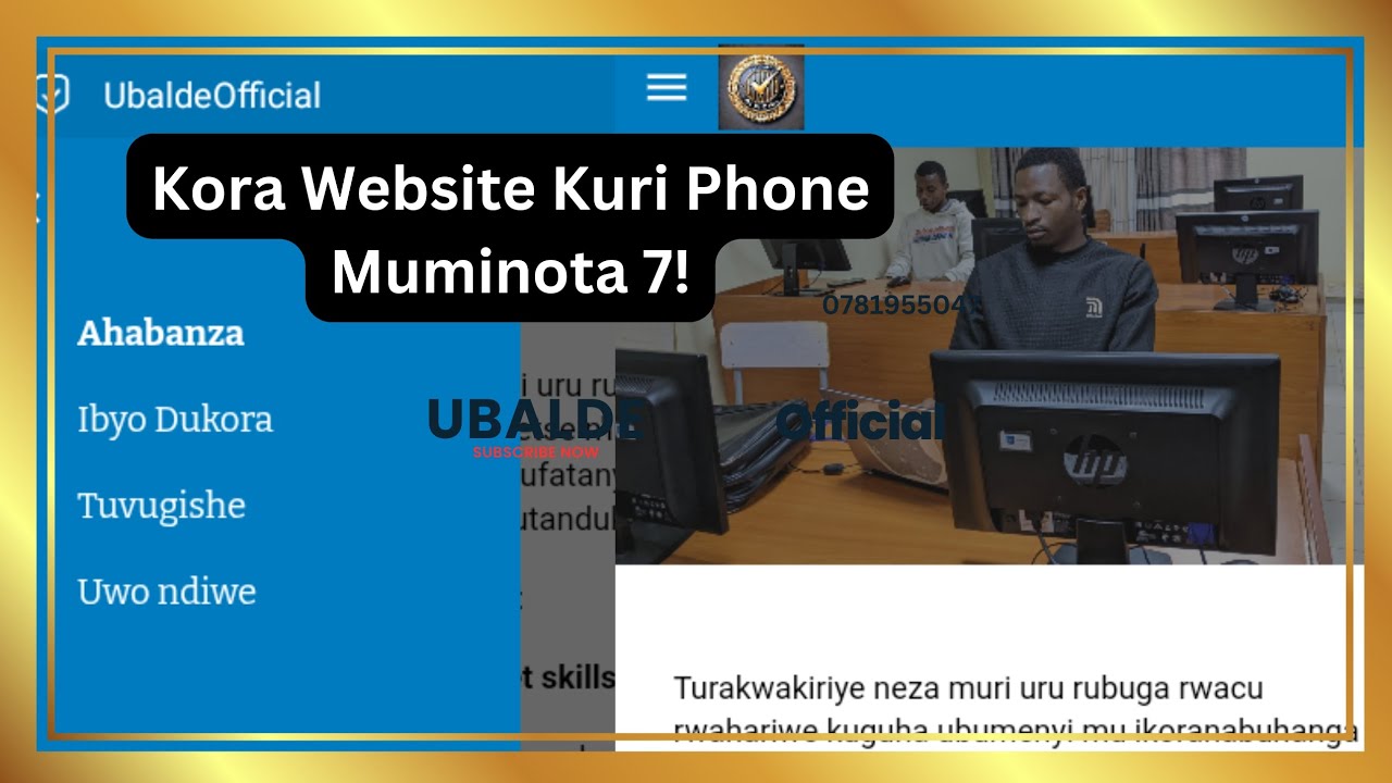 ✅ Uko Wakora Website Ku Phone Muminota 7 Gusa | Ukoresheje Google Sites | Ntukeneye Coding!