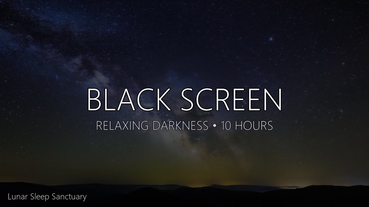 Lunar Solitude 🌙 Black Screen Sleep Music | 10 Hours Calm Rest