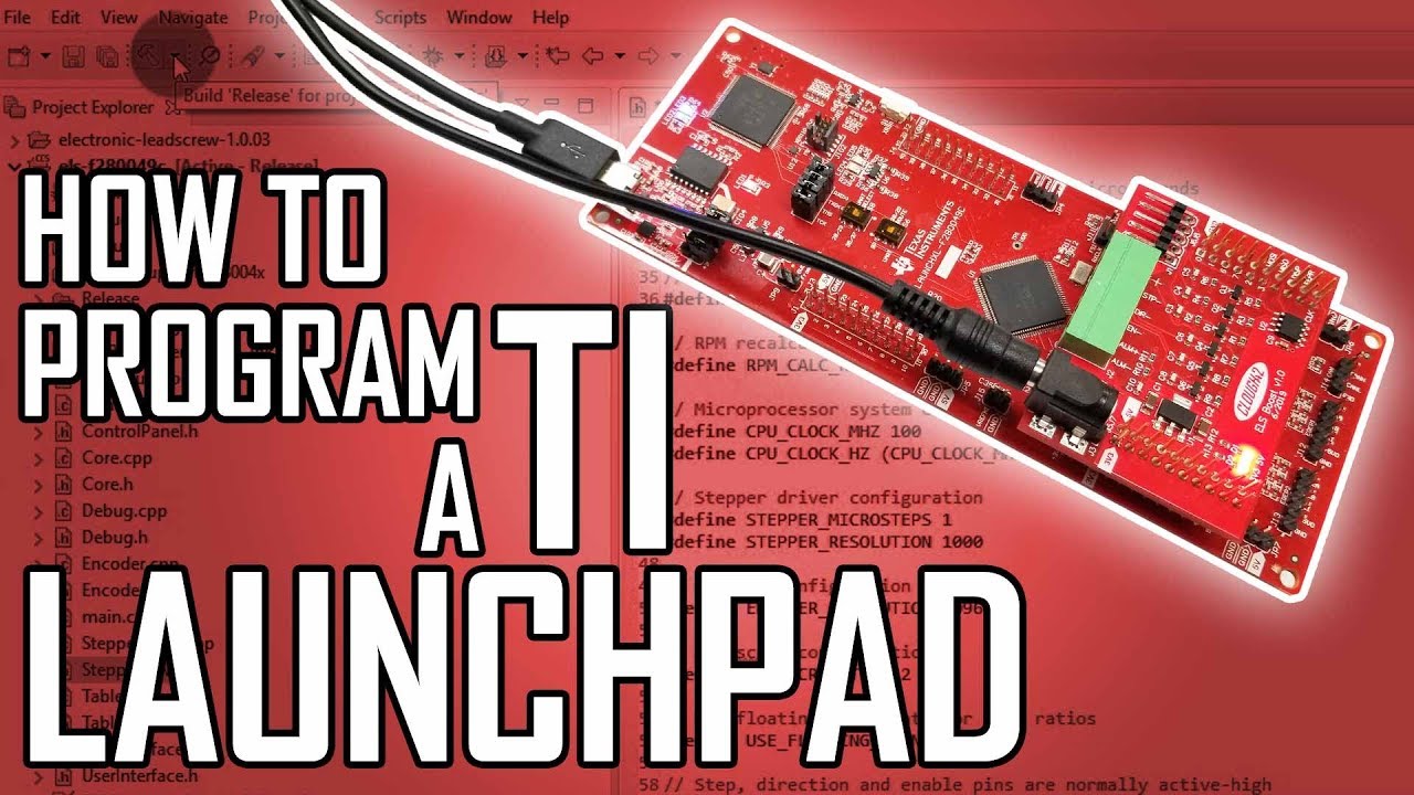 Lathe Electronic Leadscrew Part 10: How to Program a TI LaunchPad Microcontroller