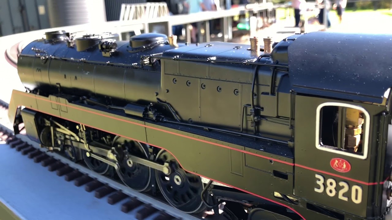 3820 on a Goods train live steam
