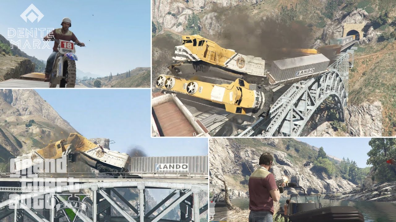 CRASH THE TRAIN IN GTA 5 || DERAILED||#24 || GTA 5 2024 GAMEPLAY