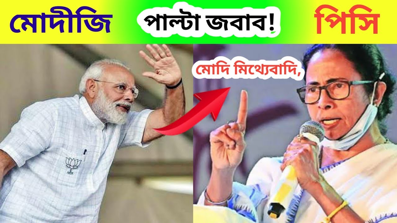 পাল্টা জবাব || Didi vs modi funny video 2021||Narendra modi didi o didi|Mamata banerjee funny speech