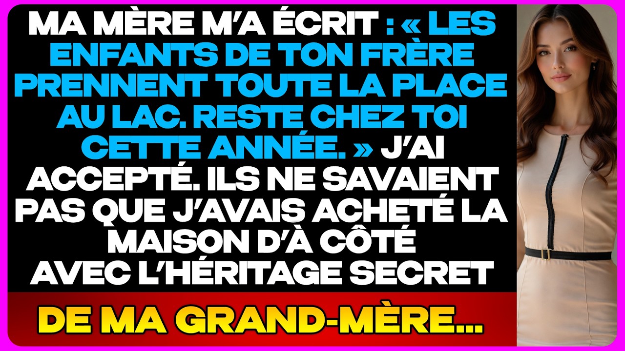 Ma Mère M’a Dit : « Ne Viens Pas Au Lac Cet Été. » J’Ai Souri...