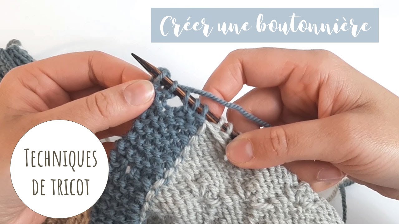 TRICOT &bull; Cr&eacute;er une boutonni&egrave;re avec un jet&eacute;