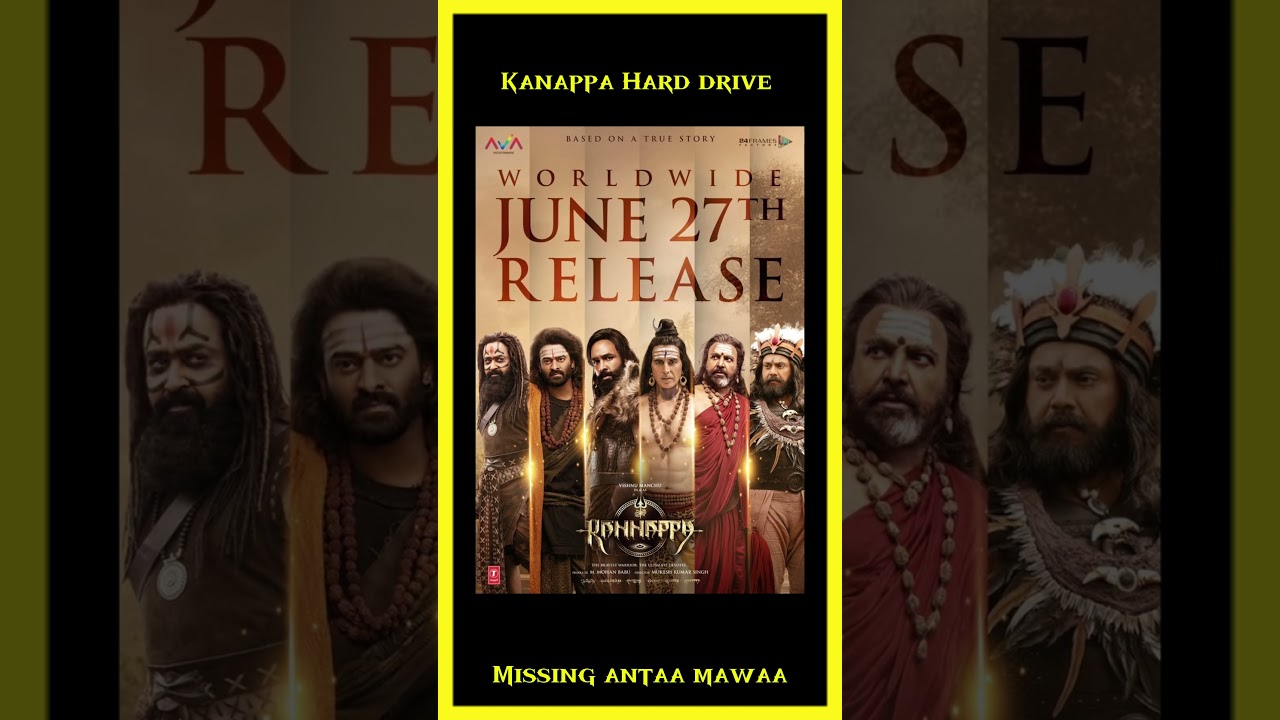 Kanappa Hard drive missing antaa mawaa 😯😯#manchuvishnu#kanappa#prabhas#samsung #harddrive#vishnu