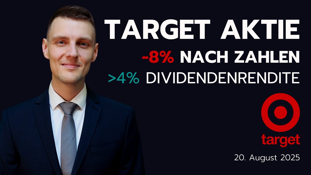 Target Aktie -8% nach Q2 2025 Zahlen, Dividendenrendite hoch und &uuml;ber 4% CEO Entscheidung entt&auml;uscht