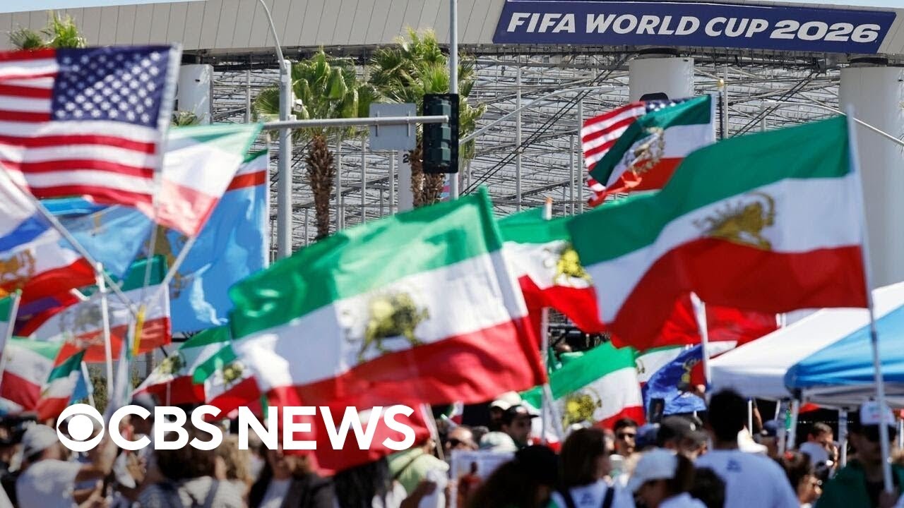 Protests staged outside Iran's World Cup opener in Los Angeles
