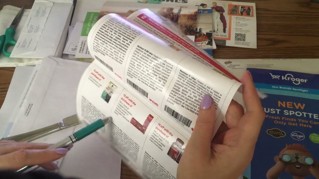 ASMR Junk mail sorting, opening, tearing.  Paper Ripping, scissor sounds with cutting.  No talking