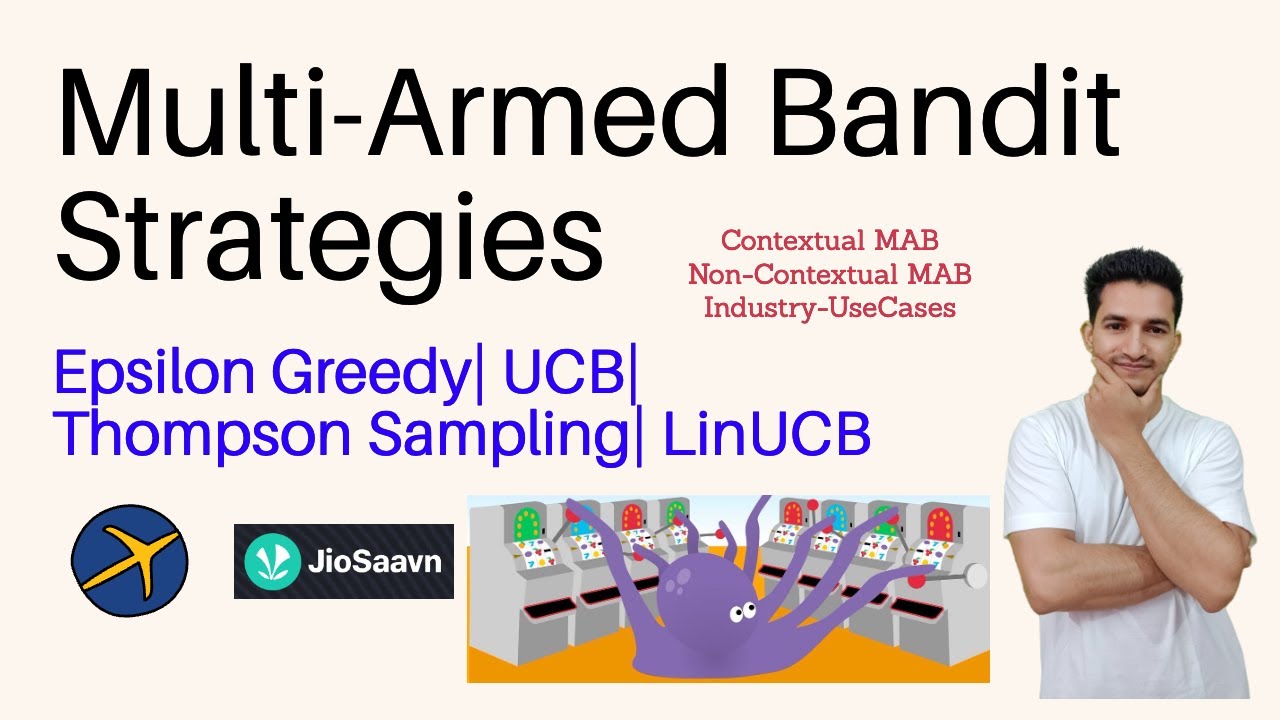 Multi-Armed Bandit Strategies: Epsilon Greedy, UCB, Thompson Sampling | Contextual MABs: LinUCB | RL