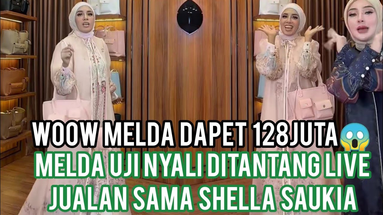 MELDA DAPET KOMISI 128jt . MELDA SAFITRI PERTAMAKALI LIVE JUALAN DI UJI KAK SHELL AUTO NERVOUS 