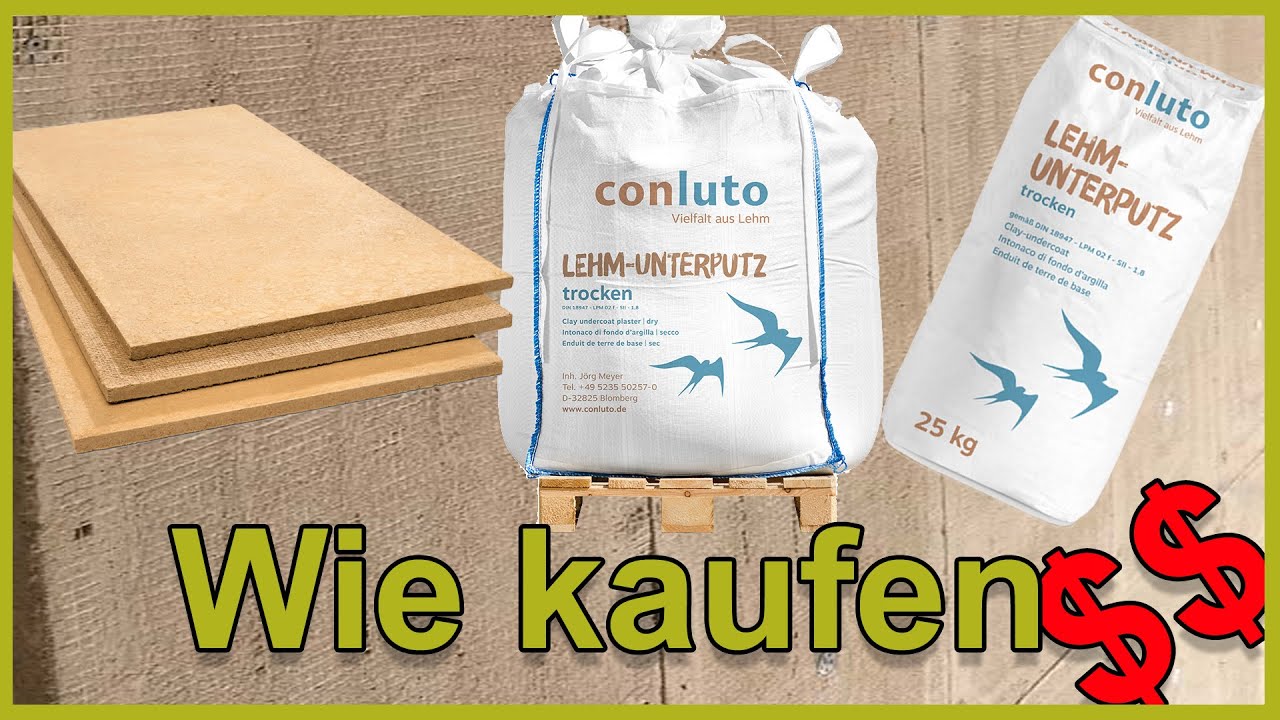 Wie Lehmputz kaufen? 3 M&ouml;glichkeiten mit Lehm zu bauen!