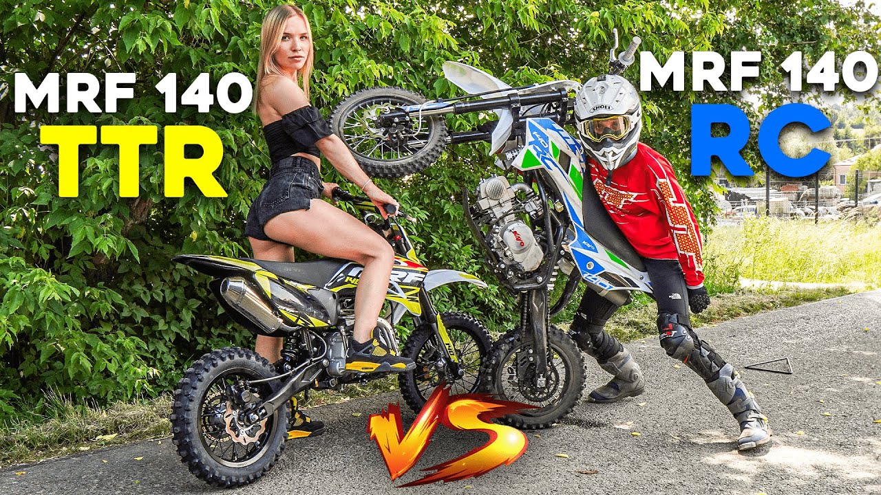 WIELKIE PORÓWNANIE PITBIKE MRF 140 RC I MRF 140 TTR