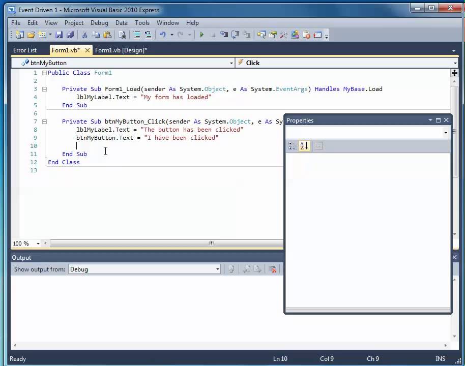 Event Driven Programming 1
