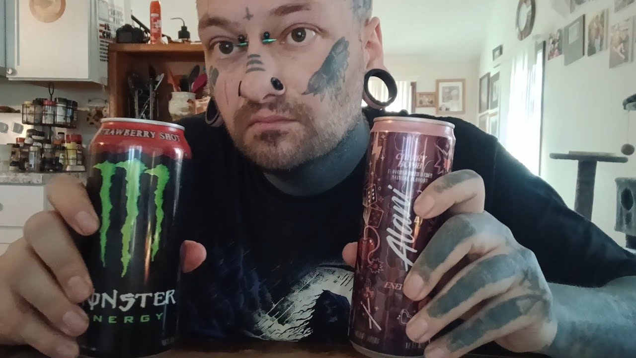 New Energy Drinks Taste Test: Alani Nu Cherry Bomb & Strawberry Shot Monster 
